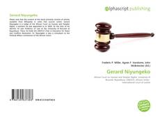 Bookcover of Gerard Niyungeko