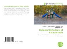 Borítókép a  Historical Definitions of Races in India - hoz
