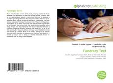 Borítókép a  Funerary Text - hoz
