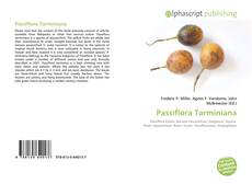 Passiflora Tarminiana的封面