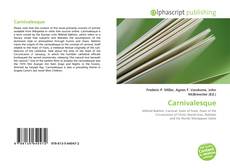 Carnivalesque的封面