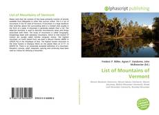 Capa do livro de List of Mountains of Vermont 