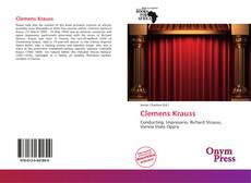 Bookcover of Clemens Krauss