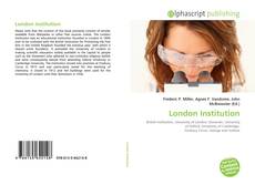 Borítókép a  London Institution - hoz
