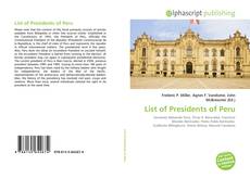 Capa do livro de List of Presidents of Peru 