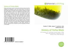 Buchcover von History of Yerba Mate
