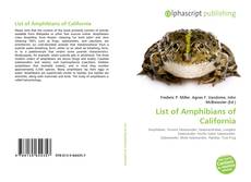 Borítókép a  List of Amphibians of California - hoz