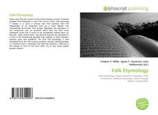 Capa do livro de Folk Etymology 