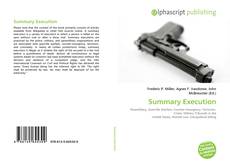 Bookcover of Summary Execution