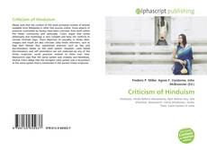 Bookcover of Criticism of Hinduism