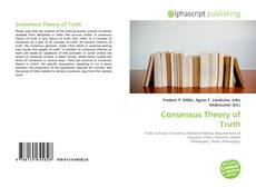 Capa do livro de Consensus Theory of Truth 