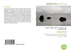 Capa do livro de Quietism 