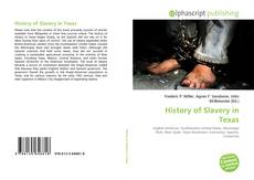 Buchcover von History of Slavery in Texas