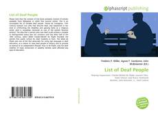 Bookcover of List of Deaf People