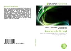 Paradoxe de Richard的封面