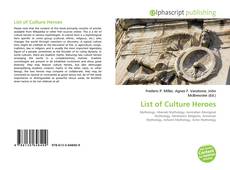 Couverture de List of Culture Heroes