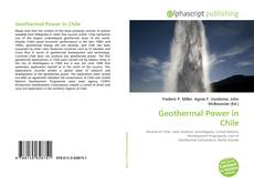 Portada del libro de Geothermal Power in Chile