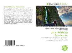 Portada del libro de List of Peaks by Prominence