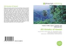 Portada del libro de Alii Aimoku of Hawaii