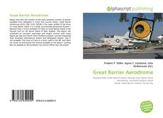Portada del libro de Great Barrier Aerodrome