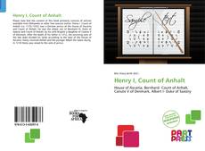 Capa do livro de Henry I, Count of Anhalt 