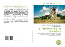 Borítókép a  List of Windmills in the Netherlands - hoz