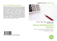 Couverture de History of Mathematical Notation