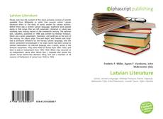 Capa do livro de Latvian Literature 