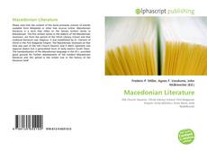 Portada del libro de Macedonian Literature