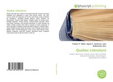Quebec Literature kitap kapağı