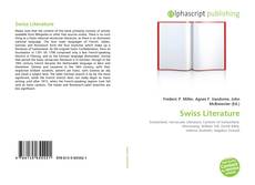 Bookcover of Swiss Literature