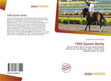 1992 Epsom Derby的封面