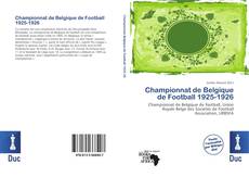 Copertina di Championnat de Belgique de Football 1925-1926