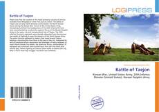 Capa do livro de Battle of Taejon 