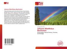 Bookcover of Johann Matthäus Bechstein