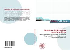 Buchcover von Rapports de Reporters sans frontières