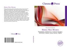 Henry Box Brown kitap kapağı