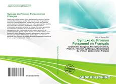 Buchcover von Syntaxe du Pronom Personnel en Français