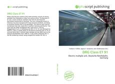 Bookcover of DRG Class ET 91