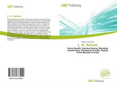 Bookcover of L. K. Advani