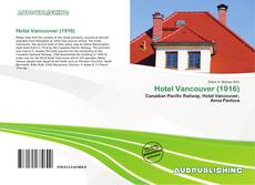 Copertina di Hotel Vancouver (1916)