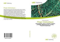 Capa do livro de Pinger (halieutique) 