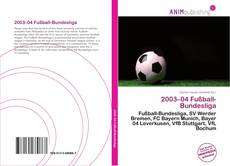 2003–04 Fußball-Bundesliga kitap kapağı