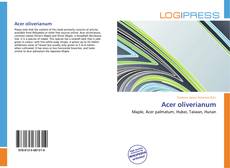 Capa do livro de Acer oliverianum 