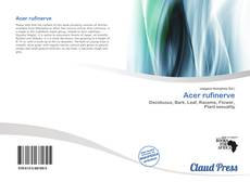 Portada del libro de Acer rufinerve