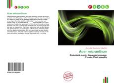 Portada del libro de Acer micranthum