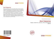 Bookcover of Acer leipoense