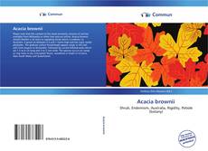 Capa do livro de Acacia brownii 