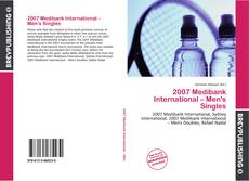 Portada del libro de 2007 Medibank International – Men's Singles