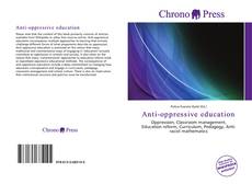 Buchcover von Anti-oppressive education